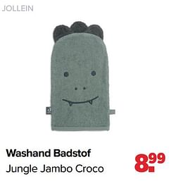 Washand badstof jungle jambo croco