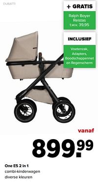 One e5 2 in 1 combi-kinderwagen-Dubatti 