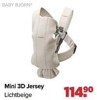 Baby björn mini 3d jersey lichtbeige-BabyBjorn