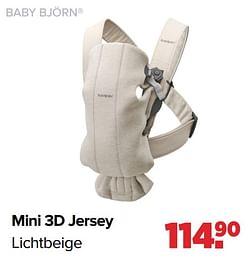 Baby björn mini 3d jersey lichtbeige