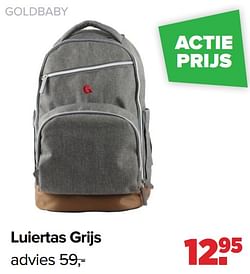 Goldbaby luiertas grijs