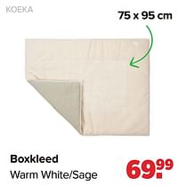 Koeka boxkleed warm white-sage-Koeka