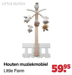 Little dutch houten muziekmobiel little farm