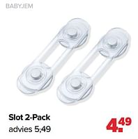 Promoties Babyjem slot 2-pack - BabyJem - Geldig van 10/09/2024 tot 07/10/2024 bij Baby-Dump