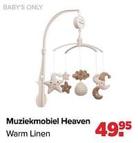 Baby`s only muziekmobiel heaven warm linen-Baby