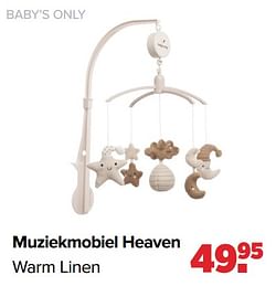 Baby`s only muziekmobiel heaven warm linen