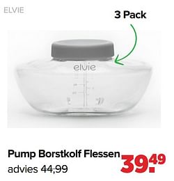 Elvie pump borstkolf flessen