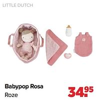 Promoties Little dutch babypop rosa roze - Little Dutch - Geldig van 10/09/2024 tot 07/10/2024 bij Baby-Dump