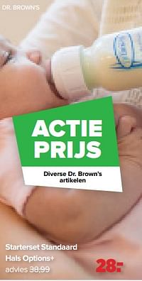 Dr. brown`s starterset standaard hals options+-DrBrown