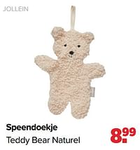 Jollein speendoekje teddy bear naturel-Jollein