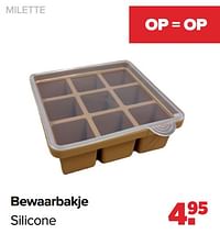 Milette bewaarbakje silicone-Milette