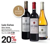 Luis cañas rioja crianza-Rode wijnen