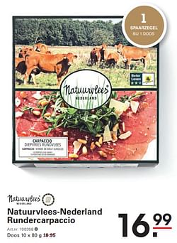 Natuurvlees-nederland rundercarpaccio