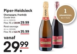 Piper-heidsieck champagne, frankrijk cuvée brut