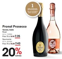 Pronol prosecco veneto, rosé-Schuimwijnen