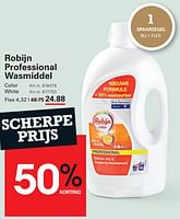 Promoties Robijn professional wasmiddel - Robijn - Geldig van 12/09/2024 tot 30/09/2024 bij Sligro