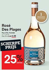 Rosé des plages pays d’oc-Rosé wijnen