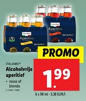 Promoties Alcoholvrije aperitief - Italiamo - Geldig van 18/09/2024 tot 24/09/2024 bij Lidl