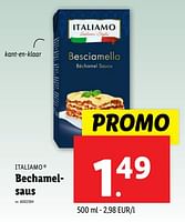 Promoties Bechamelsaus - Italiamo - Geldig van 18/09/2024 tot 24/09/2024 bij Lidl