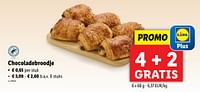 Promoties Chocoladebroodje - Huismerk - Lidl - Geldig van 18/09/2024 tot 24/09/2024 bij Lidl