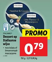 Promoties Dessert op italiaanse wijze - Italiamo - Geldig van 18/09/2024 tot 24/09/2024 bij Lidl