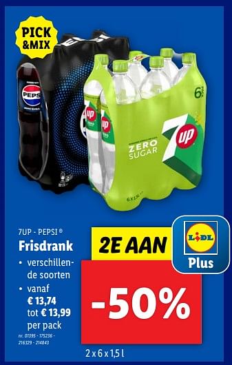 Promoties Frisdrank - Huismerk - Lidl - Geldig van 18/09/2024 tot 24/09/2024 bij Lidl