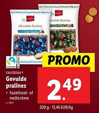 Gevulde pralines-Favorina