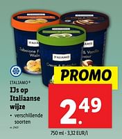 Promoties Ijs op italiaanse wijze - Italiamo - Geldig van 18/09/2024 tot 24/09/2024 bij Lidl