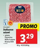 Promoties Italiaanse salami - Italiamo - Geldig van 18/09/2024 tot 24/09/2024 bij Lidl