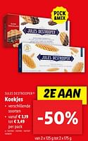 Promoties Koekjes - Jules Destrooper - Geldig van 18/09/2024 tot 24/09/2024 bij Lidl