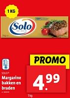 Promoties Margarine bakken en braden - Solo - Geldig van 18/09/2024 tot 24/09/2024 bij Lidl