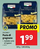 Promoties Pasta di gragnano - Italiamo - Geldig van 18/09/2024 tot 24/09/2024 bij Lidl