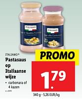 Promoties Pastasaus op italiaanse wijze - Italiamo - Geldig van 18/09/2024 tot 24/09/2024 bij Lidl