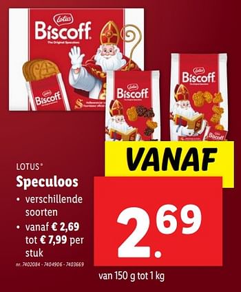 Promoties Speculoos - Lotus Bakeries - Geldig van 18/09/2024 tot 24/09/2024 bij Lidl