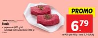 Promoties Steak - Huismerk - Lidl - Geldig van 18/09/2024 tot 24/09/2024 bij Lidl