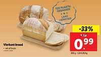 Promoties Vierkant brood - Huismerk - Lidl - Geldig van 18/09/2024 tot 24/09/2024 bij Lidl