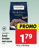 Promoties Zandkoekjes met cacao - Italiamo - Geldig van 18/09/2024 tot 24/09/2024 bij Lidl