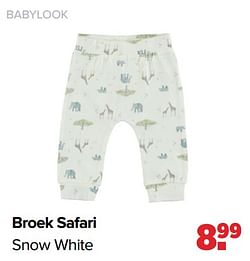 Broek safari snow white