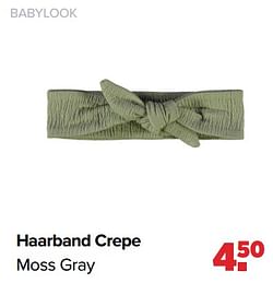 Haarband crepe moss gray