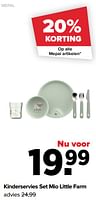 Promoties Kinderservies set mio little farm - Mepal - Geldig van 10/09/2024 tot 07/10/2024 bij Baby-Dump