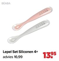 Lepel set siliconen 4+-Beaba