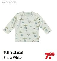 Promoties T-shirt safari snow white - Baby look - Geldig van 10/09/2024 tot 07/10/2024 bij Baby-Dump