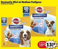 Promotions Dentastix mini et medium pedigree - Pedigree - Valide de 10/09/2024 à 22/09/2024 chez Kruidvat