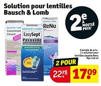 Promotions Solution pour lentilles souples renu mps - Bausch+Lomb - Valide de 10/09/2024 à 22/09/2024 chez Kruidvat