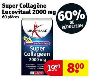 Promotions Super collagène lucovitaal 2000 mg - Lucovitaal - Valide de 10/09/2024 à 22/09/2024 chez Kruidvat