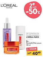 Promoties Revitalift filler serum - L'Oreal Paris - Geldig van 11/09/2024 tot 24/09/2024 bij DI