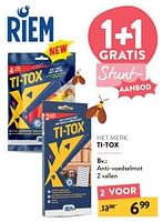 Promoties Anti-voedselmot 2 vallen - Ti-Tox - Geldig van 11/09/2024 tot 24/09/2024 bij DI