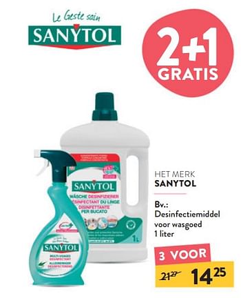 Promoties Desinfectiemiddel voor wasgoed - Sanytol - Geldig van 11/09/2024 tot 24/09/2024 bij DI