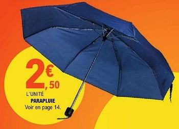 Promotions Parapluie - Produit Maison - E.Leclerc - Valide de 10/09/2024 à 21/09/2024 chez E.Leclerc