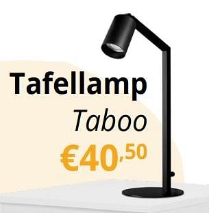 Promoties Tafellamp taboo - Huismerk - Ygo - Geldig van 11/09/2024 tot 13/10/2024 bij Ygo